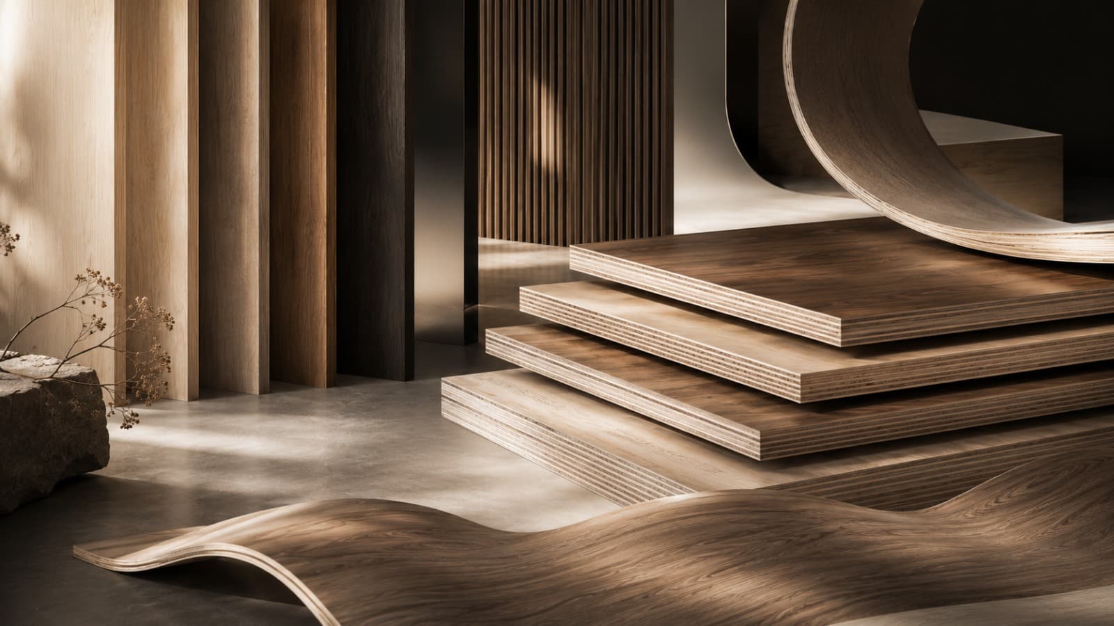Synchronized grain and colour finish on Shengshi Gelin furniture board